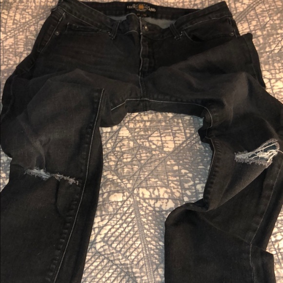 Size 10 lucky Brand Lolita Skinny Black jeans - Picture 3 of 4